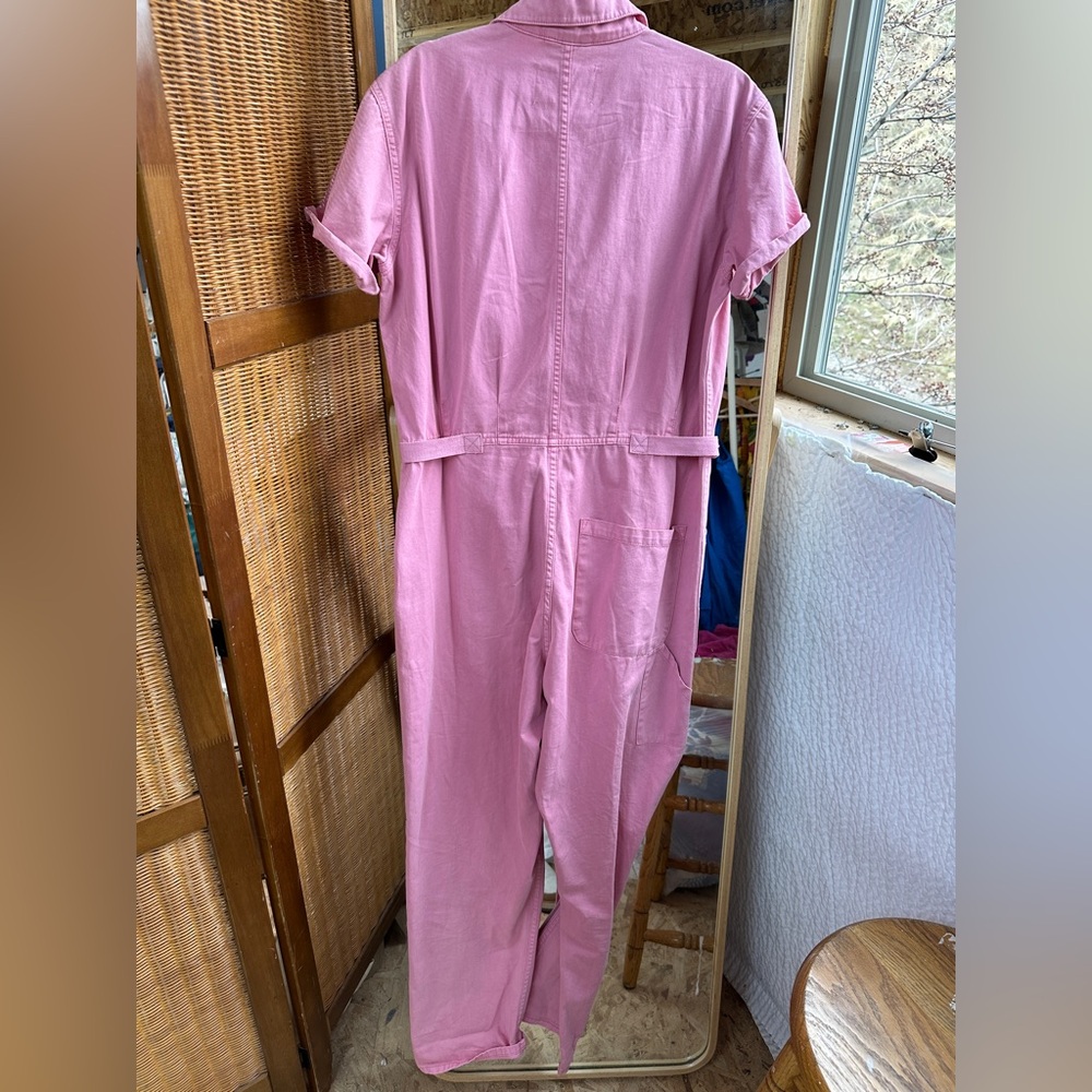 NWOT Pistola bubblegum pink cotton boiler jumpsuit - Picture 7 of 7